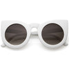 Designer Oversize Round Circle Pointed Cat Eye Sunglasses