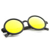 Retro Round Classic Flash Mirrored Lens Sunglasses 9311