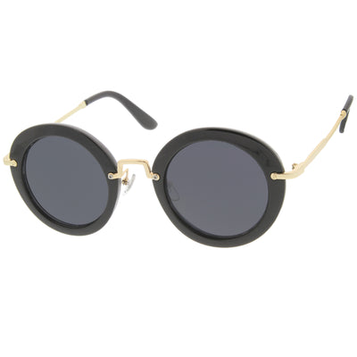 Trendy Womens Fashion Oversize Round Sunglasses 9345