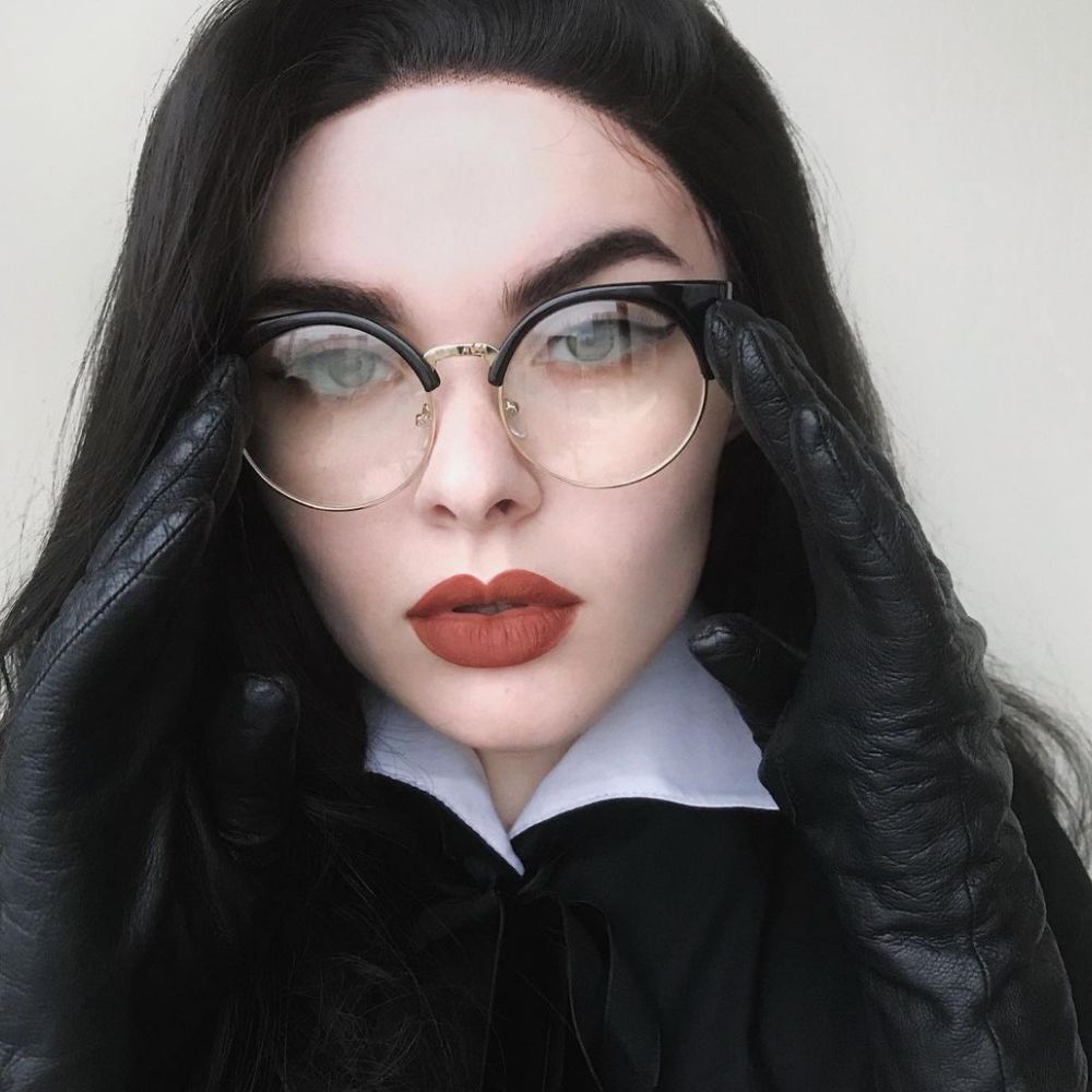 Black clear lens sales glasses