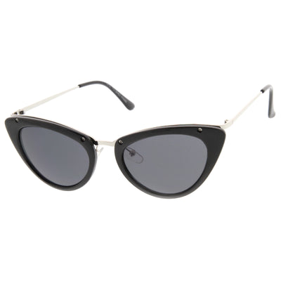 Womens 1950's Mod Vintage Inspired Redesign Cat Eye Sunglasses 9454