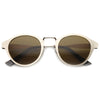 Dapper Indie Horned Rim Vintage Sunglasses 9736