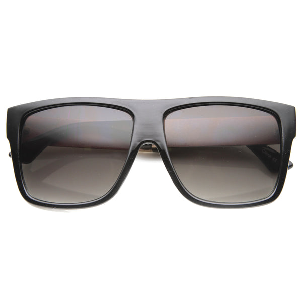 Love Hate Arm Detail Gradient Lens Square Sunglasses 9850 - zeroUV