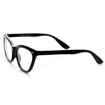 Womens Retro 1950's Fashion Clear Lens Cat Eye Glasses 9276