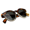 Vintage Fashion Bold Circle Round Sunglasses w/ Key-Hole Bridge 8368