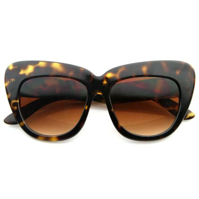 Designer Fashion Oversize Cat Eye Sunglasses 8300