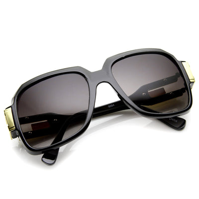 Hipster Large Square 80's Euro Aviator Sunglasses 8903
