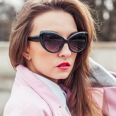 Retro Womens Fashion Cat Eye Sunglasses - zeroUV
