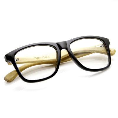 Clear Square Bamboo Sunglasses - Hardy II – Piranha Eyewear