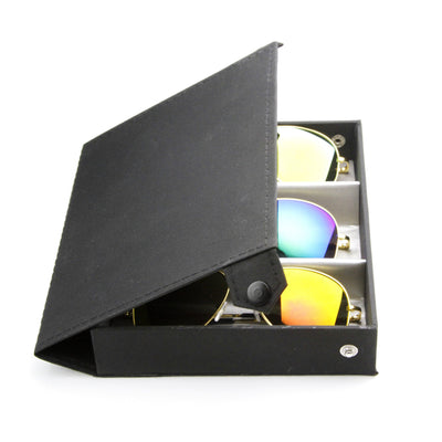 Limited Edition Metal Aviator Sunglasses W/ Mirror Lenses + Travel Case 1486