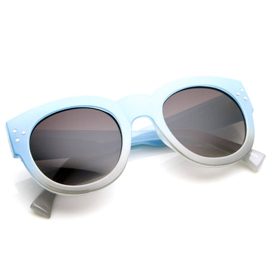 Retro Pool Beach Summer 2 Tone Oversize Sunglasses 8948