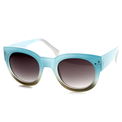 Retro Pool Beach Summer 2 Tone Oversize Sunglasses 8948