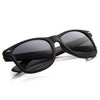 Retro Matte Flat Black Horned Rim Sunglasses 8698