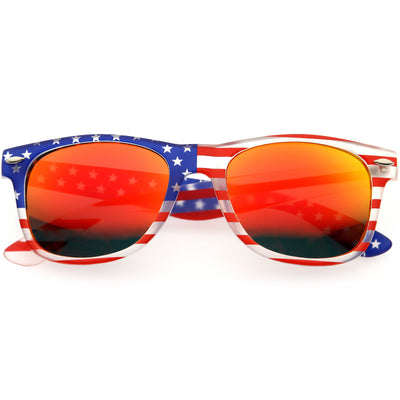 Festival USA Stars & Stripes Mirrored Lens Novelty Sunglasses 9960