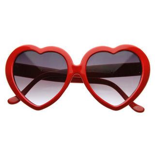 Cute Celebrity Sweet Heart Shape Sunglasses 8182 - Red
