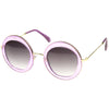 Women's Retro Penta Cut Gradient Lens Sunglasses A135