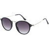 Vintage Dapper Horned Rim Round Sunglasses A195