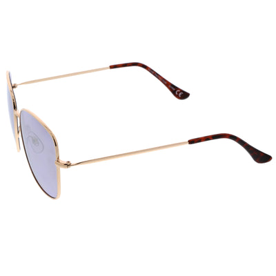 Oversize Modern Square Color Mirrored Sunglasses A389