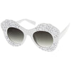 Women's Laser Cutout Oversize Butterfly Sunglasses A516