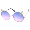 Indie Round Palm Tree Gradient Lens Sunglasses A528