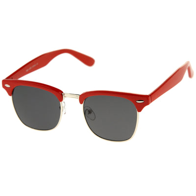 Everyday Two-Tone Half Frame Sunglasses A703