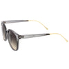 Casual Metal Temple Square Lens Horn Rimmed Sunglasses A750