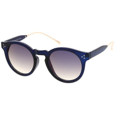 Trendy Transparent Color Mirrored Lens Round P3 Sunglasses A780