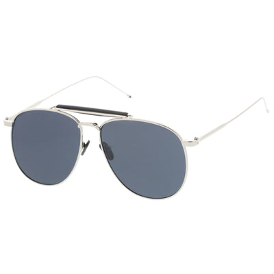 Oversize Modern Dapper Flat Len Aviator Sunglasses A785