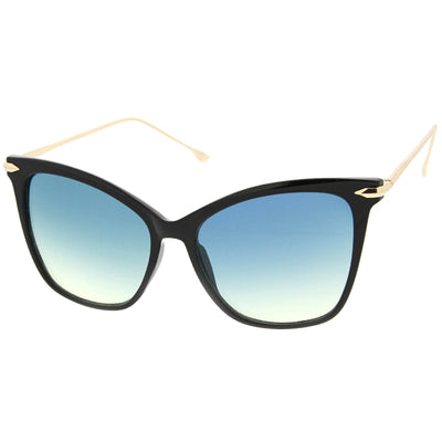Oversize Retro 1950's Slim Cat Eye Gradient Lens Sunglasses A829