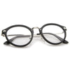 Ornate Engraved Vintage Dapper Clear Lens Glasses A844