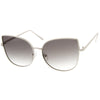 Oversize Indie Flat Gradient Lens Cat Eye Sunglasses A851