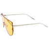 Retro Modern Flat Top Shield Sunglasses A908