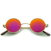 Retro Lennon Style Round Circle Metal Mirror Lens Sunglasses 1408