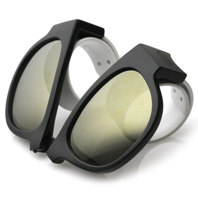 Novelty Folding Rubber Snap Arms Sunglasses C139