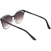 Women's Laser Cut Design Cat Eye Flat Lens Sunglasses C313