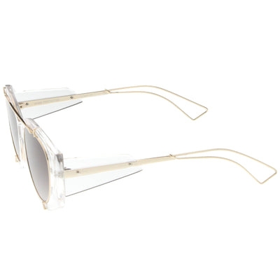 Retro Modern Translucent Round Aviator Sunglasses C328