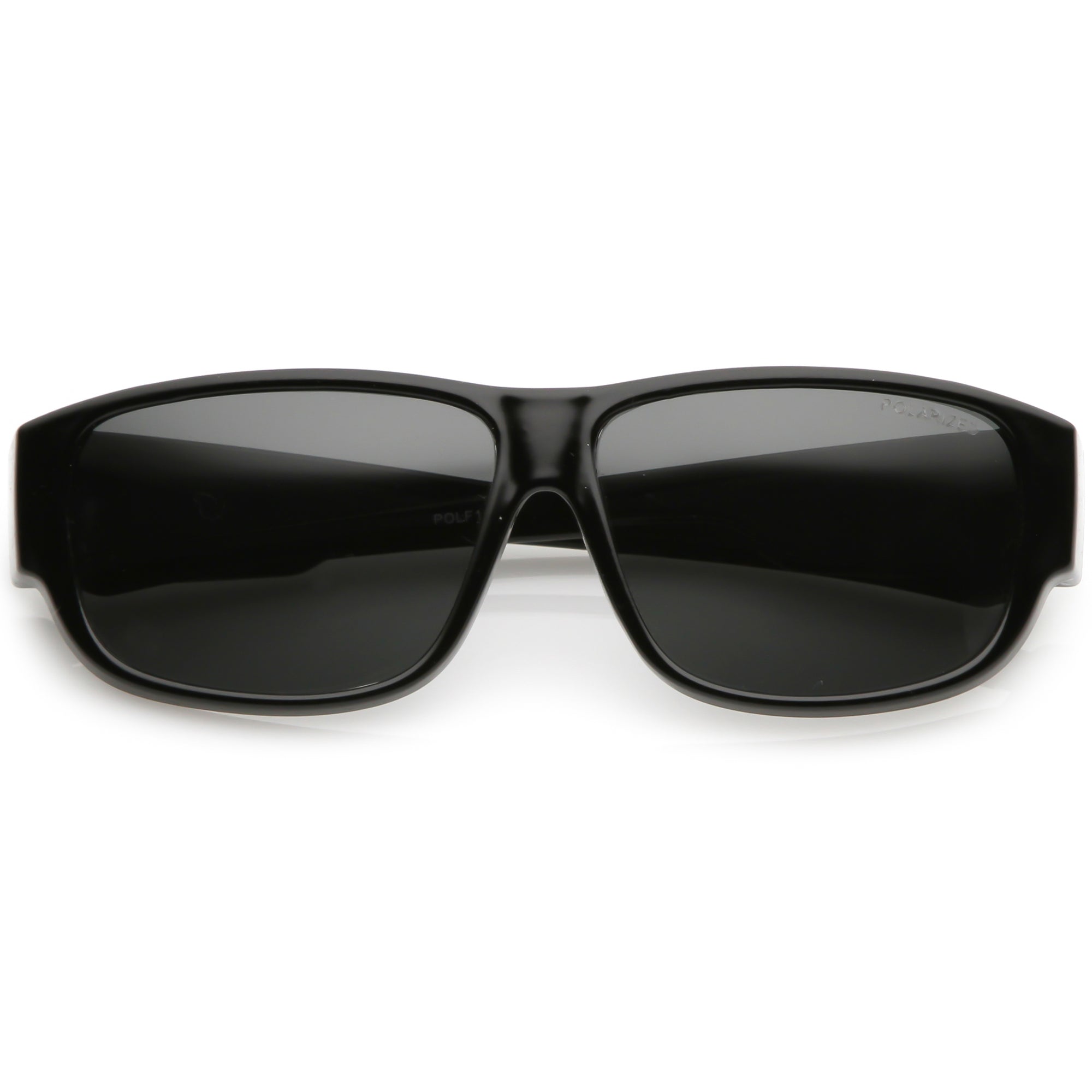 Polarized Lens Chunky Temple Square Horn Rimmed Sunglasses C332