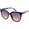 Women's Modern Infinity Flat Mirrored Lens Cat Eye Sunglasses C349