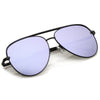 Premium Oversize Mirrored Flat Lens Aviator Sunglasses C361