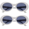Retro 1990's Fashion Oval Clout Goggle Sunglasses 51mm C381