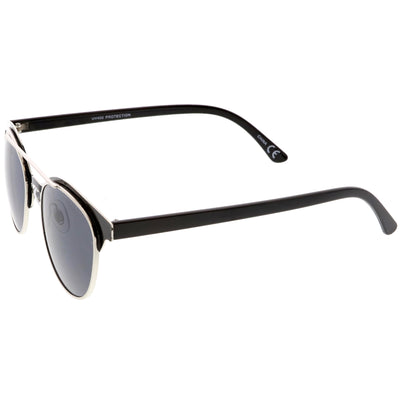 Retro Modern Euro Dapper Indie Horned Rim Dual Frame Sunglasses C385