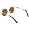 Women's Metal Laser Cut Horned Rim Cat Eye Sunglasses C435