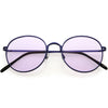 Retro Fashion Round Color Tone Colors Flat Lens Sunglasses C437