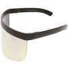 Retro Modern Oversize Novelty Mirrored Lens Shield Visor C453