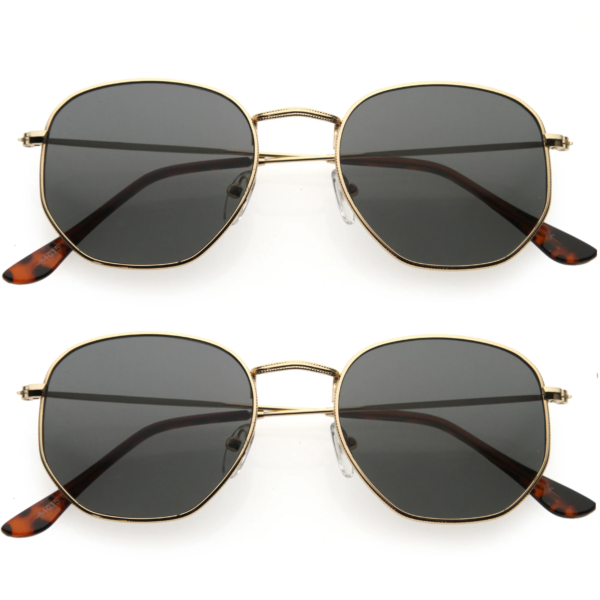 Geometric sunglasses hexagon best sale