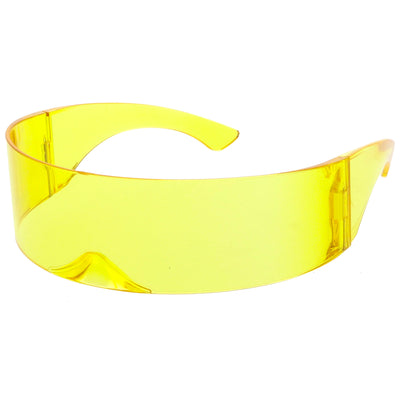 Futuristic Space Cadet Mono Lens Shield Sunglasses C471