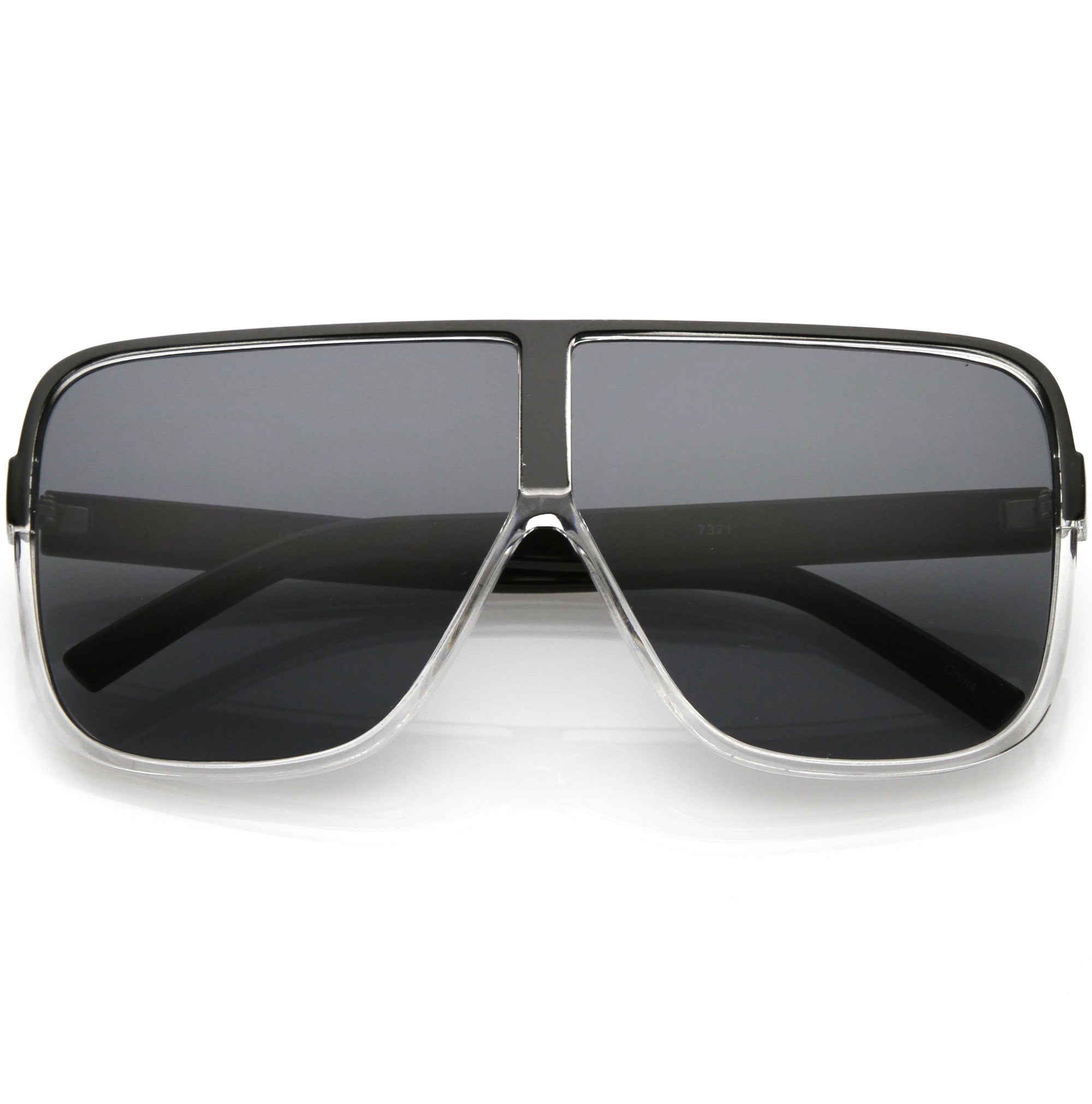 Retro Modern Oversize Square Flat Top Sunglasses C476