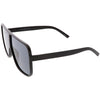 Retro Modern Oversize Square Flat Top Sunglasses C476