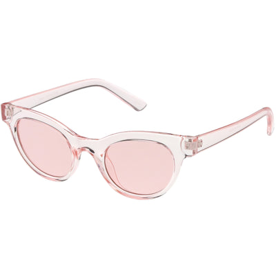 Women's Retro Transparent Color Flat Lens Cat Eye Sunglasses C513