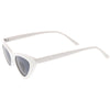 Women's Narrow 1990's Retro Flat Lens Cat Eye Sunglasses C523